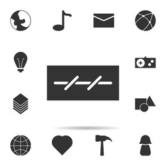 Poster - day, month, year icon. Universal set of web for website design and development, app development