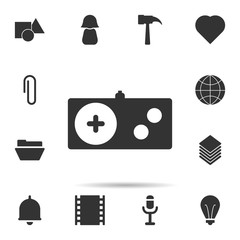 Poster - gamepad  icon. Universal set of web for website design and development, app development