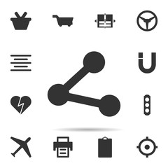 Poster - share  icon. Universal set of web for website design and development, app development
