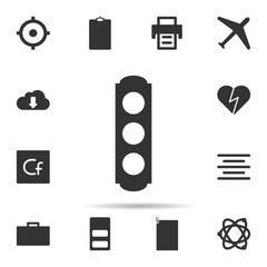 Poster - traffic light icon. universal set of web for website design and development, app development