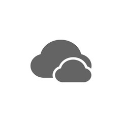 Poster - Cloudy icon. Element of weather sign icon
