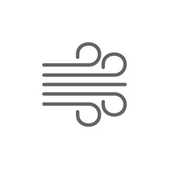 Poster - Wind icon. Element of weather sign icon
