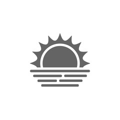 Poster - Sunset icon. Element of weather sign icon