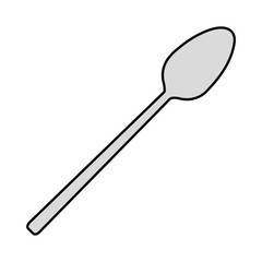 Poster - spoon cutlery tool icon vector illustration