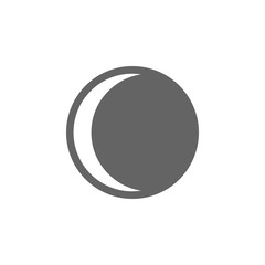 Poster - Crescent, half-moon icon. Element of weather sign icon
