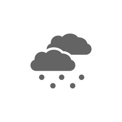 Poster - Hail, snowy, cloud icon. Element of weather sign icon