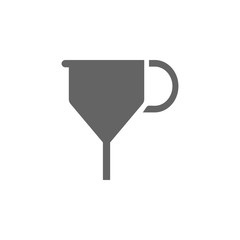 Poster - Filter, funnel, tool icon. Element of materia flat tools icon