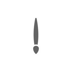 Poster - Brush, paintbrush icon. Element of materia flat tools icon