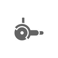 Poster - Angle, grinder, tool icon. Element of materia flat tools icon