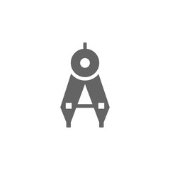 Poster - Compass icon. Element of materia flat tools icon