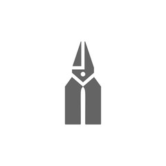 Poster - Plier, Construction, tool icon. Element of materia flat tools icon