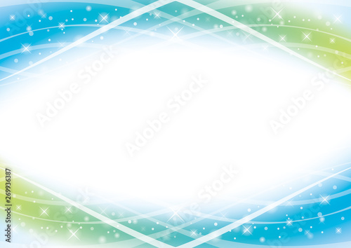 アブストラクト 波 フレーム 背景 青 Stock Vector Adobe Stock