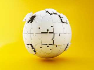 3d spherical jigsaw