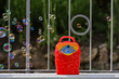 © leomalsam - Soap bubble in the air from bubble machine