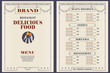 © Alexandr Sidorov - Template cafe or restaurant menu.