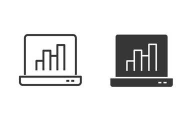 Poster - Data analysis vector icon for graphic and web design.