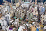 Fototapeta Big Ben - Top view of Hong Kong city