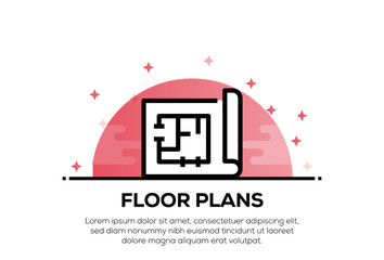 Sticker - FLOOR PLANS ICON CONCEPT