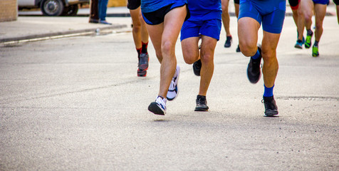 Runners in a marathon