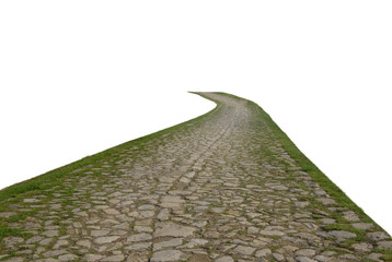 paving road isolated on white background