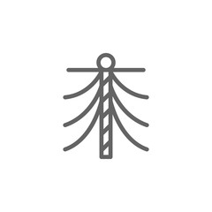 Poster - Mast Lifting icon. Element of Portugal icon. Thin line icon for website design and development, app development. Premium icon