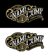 Vintage logo template. Vector layered