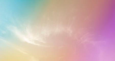 Wall Mural - pastel sky bright and white background with soft clouds panorama