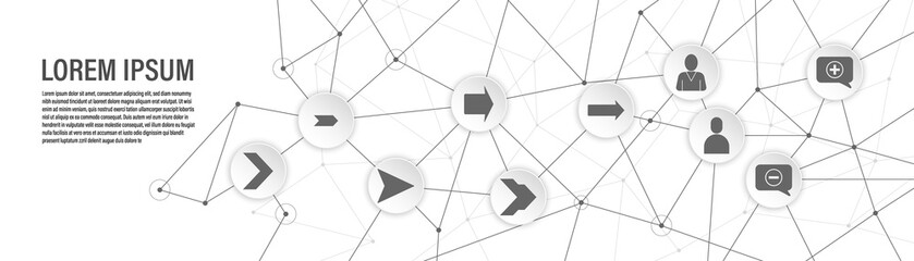 Poster - consent in a communication bubble icon. From Web set