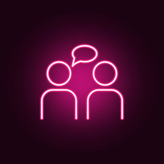 Aufkleber - monologue neon icon. Elements of web set. Simple icon for websites, web design, mobile app, info graphics