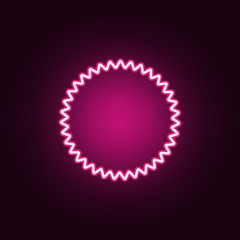 Poster - printing neon icon. Elements of web set. Simple icon for websites, web design, mobile app, info graphics
