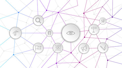 Poster - eye icon. From Web set