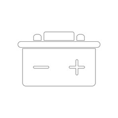 Poster - car battery icon. Element of web for mobile concept and web apps icon. Outline, thin line icon for website design and development, app development