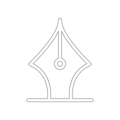 Poster - Ink Pen icon. Element of web for mobile concept and web apps icon. Outline, thin line icon for website design and development, app development