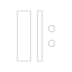 Poster - music note icon. Element of web for mobile concept and web apps icon. Outline, thin line icon for website design and development, app development
