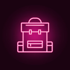 Poster - Tumblr explore neon icon. Elements of web set. Simple icon for websites, web design, mobile app, info graphics