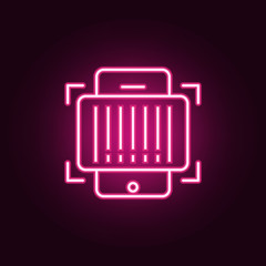Poster - compas directions neon icon. Elements of web set. Simple icon for websites, web design, mobile app, info graphics