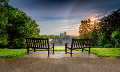 Durham Cathedral and Rainbow