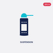 two color suspension vector icon from cleaning concept. isolated blue suspension vector sign symbol can be use for web, mobile and logo. eps 10