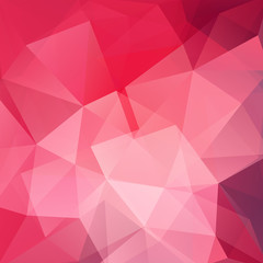  Abstract background consisting of red, pink triangles. Geometric design for business presentations or web template banner flyer. Vector illustration
