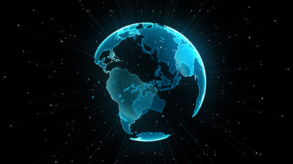 Poster - growing global network concept.
