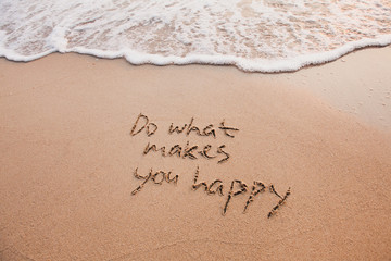 do what makes you happy, inspirational quote, happiness concept.