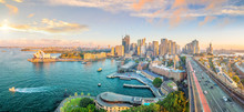 Downtown Sydney Skyline In Australia