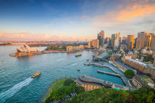 Downtown Sydney Skyline In Australia