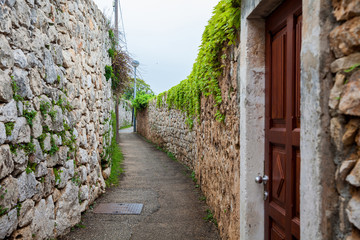 Wall Mural - The beautiful narrow alleys of Dubrovnik city