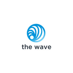 Poster - Water Wave symbol and icon Logo Template vector 