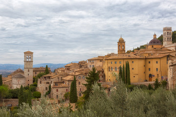 Wall Mural - Old houses in Assisi, Umbria, Italy