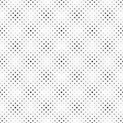 Poster - Geometrical seamless abstract dot pattern background design - black and white vector illustration from dots