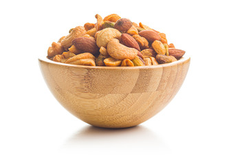 Poster - Spicy flavoured nuts. Mix of nuts.