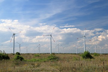 Wind power plants on the East coast of Bulgaria