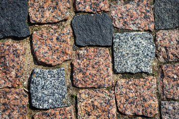 Paving stone made of natural stone.